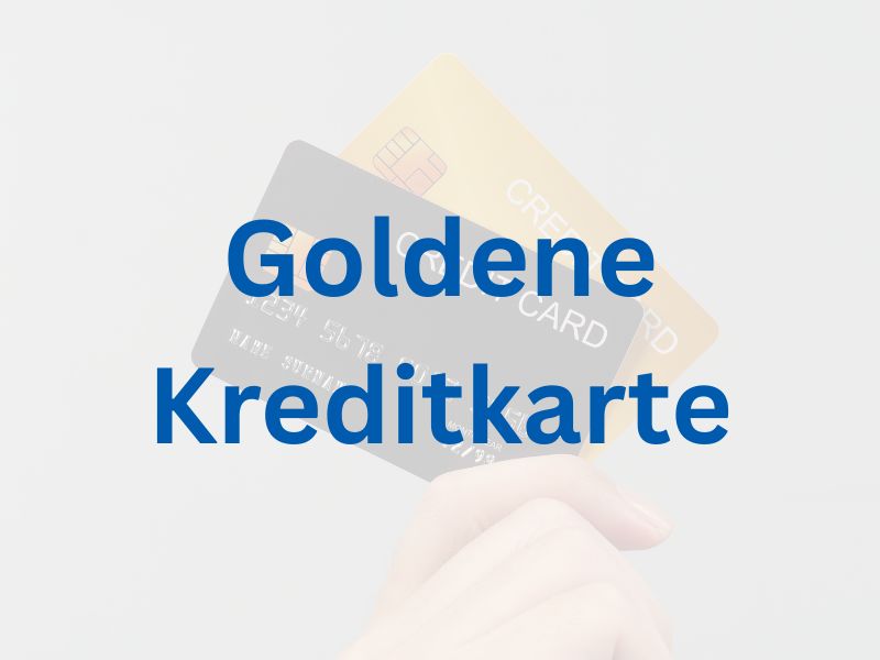 Goldene Kreditkarte